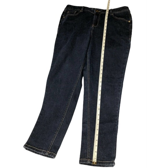 Lane Bryant Skinny Jeans Women Size 16 Short Genius Fit Stretch Denim 34" Waist - Picture 4 of 9